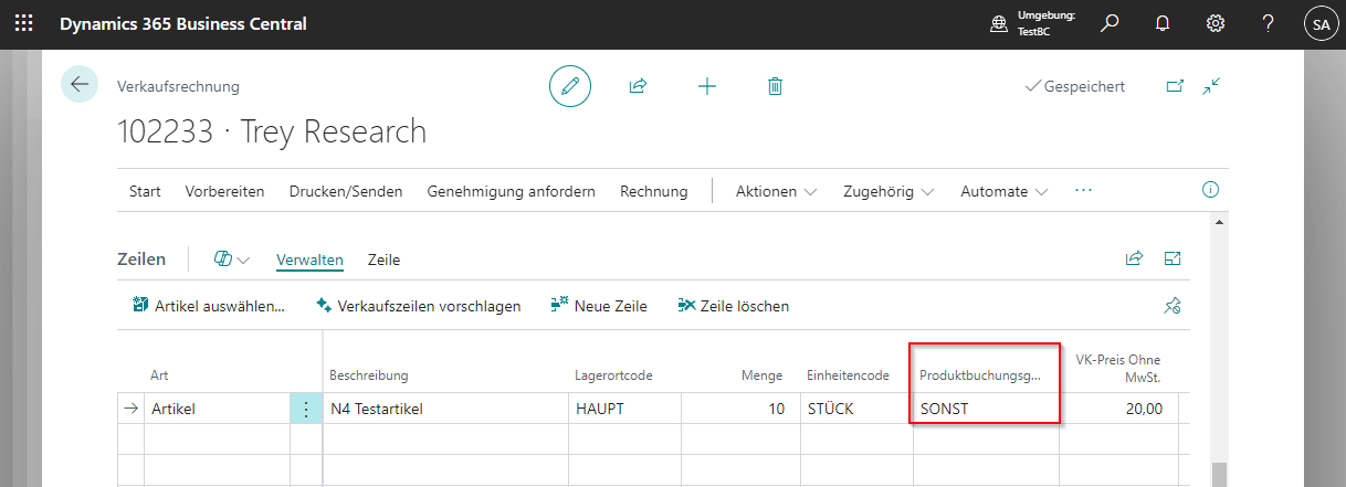 Bild 6, Beleg mit Datenüberprüfung - Angabe von Daten, die in anderer Tabelle Fehler erzeugen